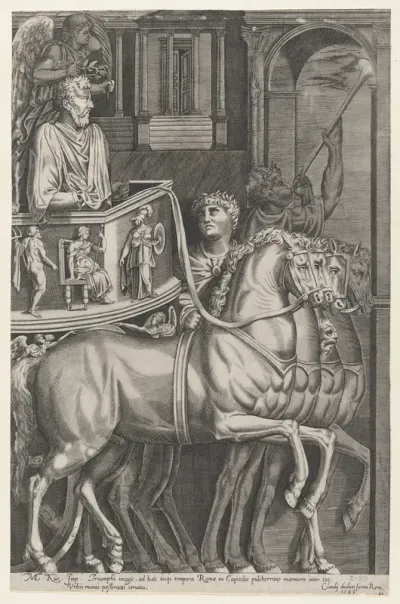 Triumph of Marcus Aurelius, from "Speculum Romanae Magnificentiae"