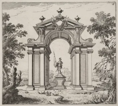Triumphal Arch in a Landscape