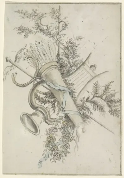Trofee met godenattributen