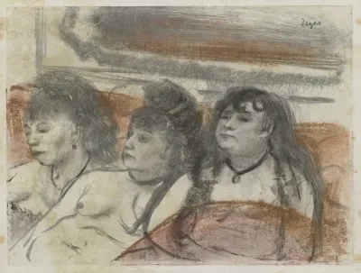 Trois filles assises
