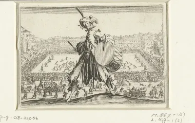 Trommelslager bij de Piazza Santa Croce te Florence