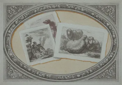 Trompe l'Oeil: Landscapes and Sheep, Using Original Copperplates