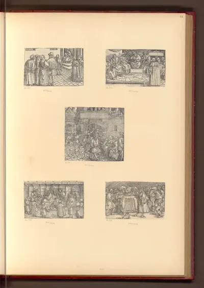 Trostspiegelillustrationen aus: Nikolaus v. Wyl" "Translationen oder Deutschungen"