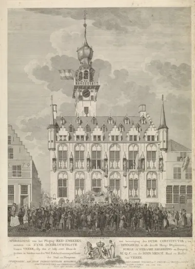 Trouw zweren aan de stadhouder te Veere, 1787