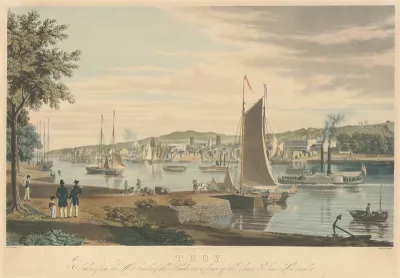 Troy: Taken from the West Bank of the Hudson in front of the United States Arsenal
