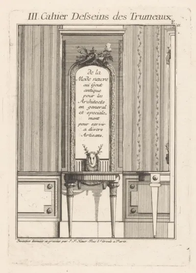 Trumeau met hertenkop
