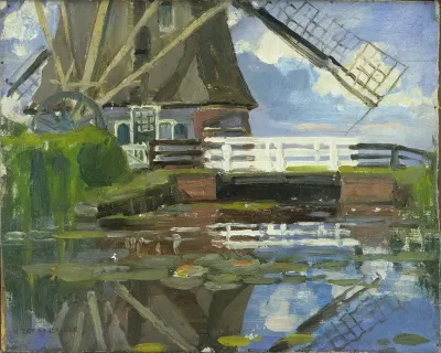 Truncated View of the Broekzijder Mill on the Gein Wings Facing West