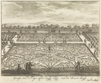 Tuin aan de zuidzijde van Paleis Soestdijk