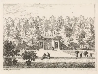 Tuin met een terras