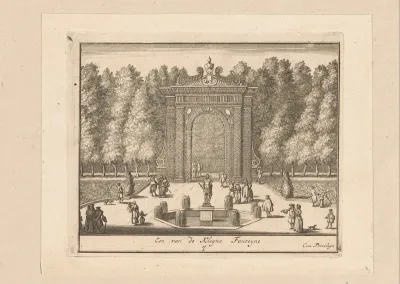 Tuin van Paleis Honselaarsdijk met fontein