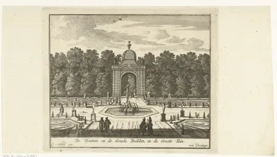 Tuin van Paleis Honselaarsdijk met fontein