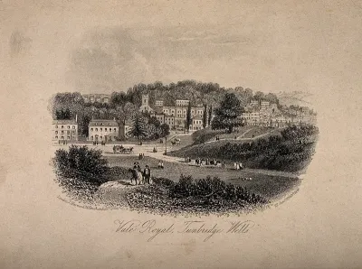Tunbridge Wells, Kent: panoramic view from Vale Royal