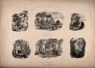 Tunbridge Wells, Kent: six sketches of the high rocks