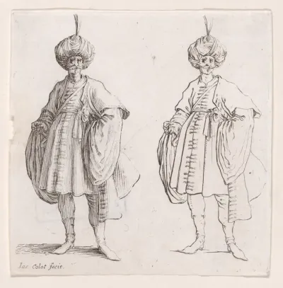 Turk Wearing Turban Seen from the Front, from "Varie Figure" (Various Figures)