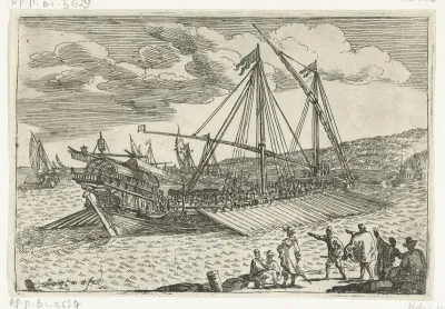 Turkse galei op zee