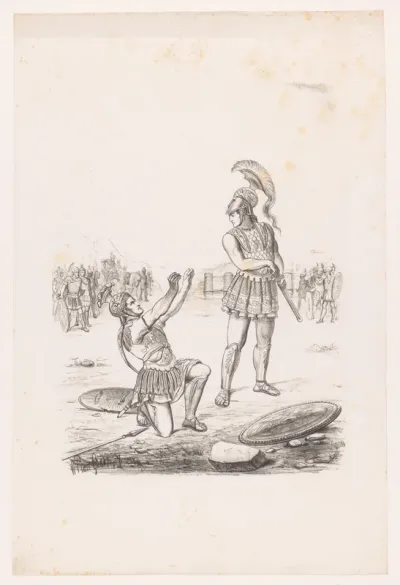 Turnus door Aeneas overwonnen