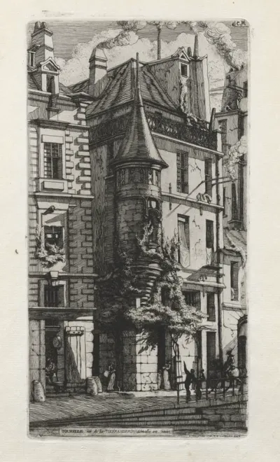 Turret in the Rue de la Tixéranderie, Paris