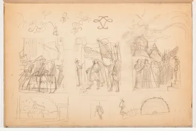 Turun Akatemian vihkiäiset, 1902, luonnoksia