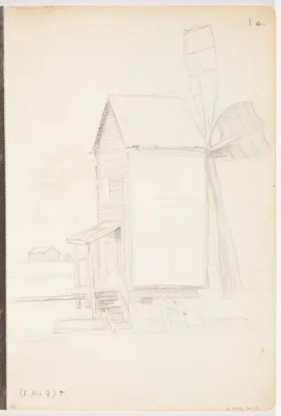 Tuulimylly. 1920- tai 1930-luvulta.