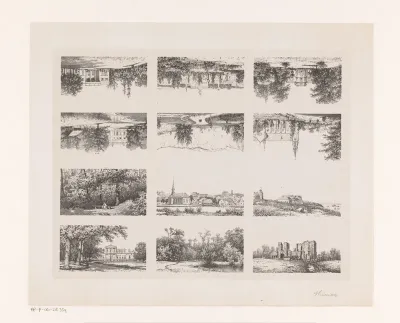 Twaalf landschappen, dorpsgezichten en buitenplaatsen