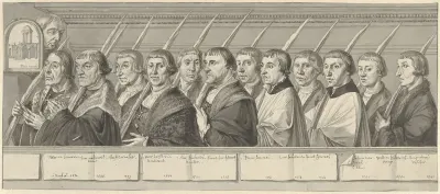 Twaalf leden van de Jeruzalembroederschap te Haarlem