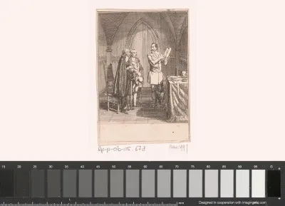 Twee afgevaardigde van Ferdinand II bij Wallenstein