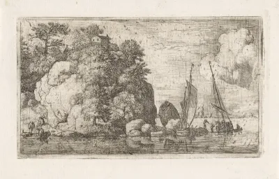 Twee boten op een wijde rivier
