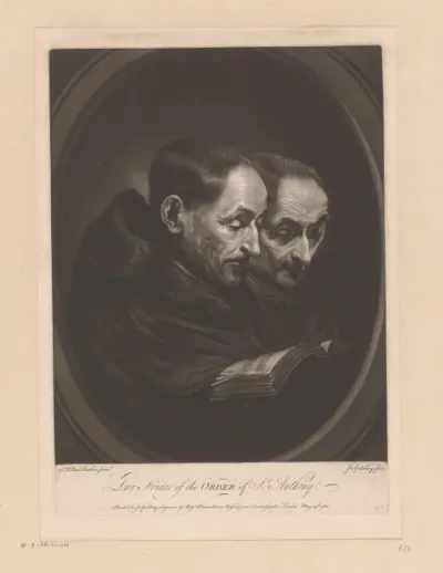 Twee broeders van de Orde van Sint-Antonius