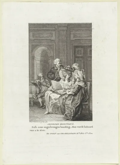 Twee dames voeren een gesprek