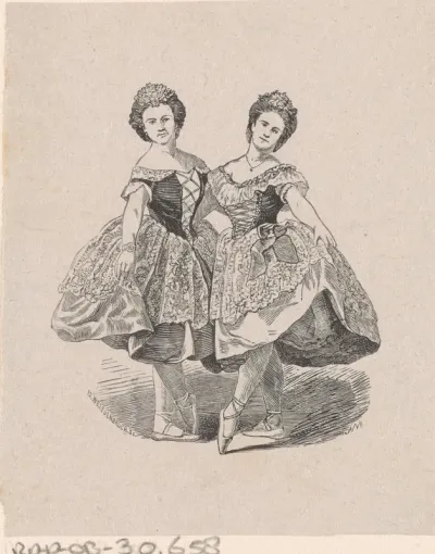Twee danseressen