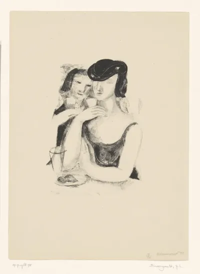 Twee drinkende vrouwen