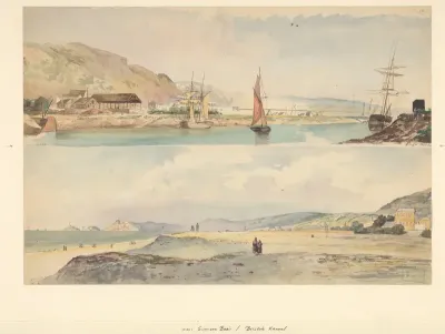 Twee Engelse kustgezichten: Canal at Swansea en Bristol