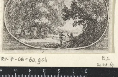 Twee figuren bij een boom