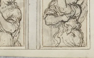Twee figuren ten halve lijve