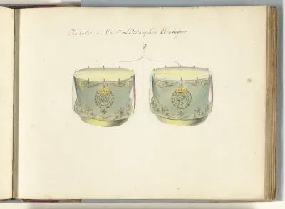 Twee Franse pauken, veroverd in de slag bij Oudenaarde, 1708