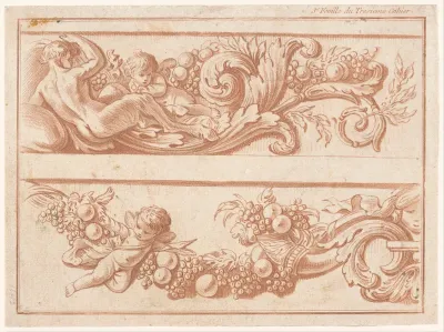 Twee friezen met putti