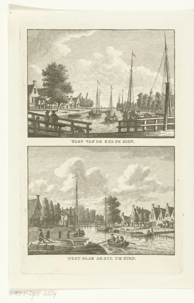Twee gezichten bij haven en sluis van IJlst