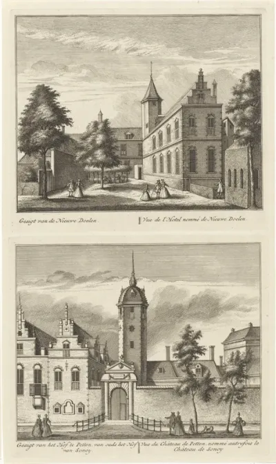 Twee gezichten op Alkmaar met de Nieuwe Doelen en het Hof van Sonoy