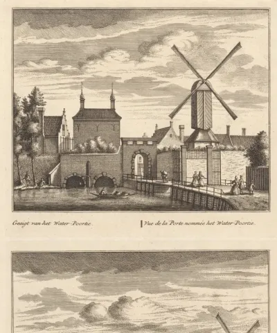 Twee gezichten op Alkmaar met stadspoorten