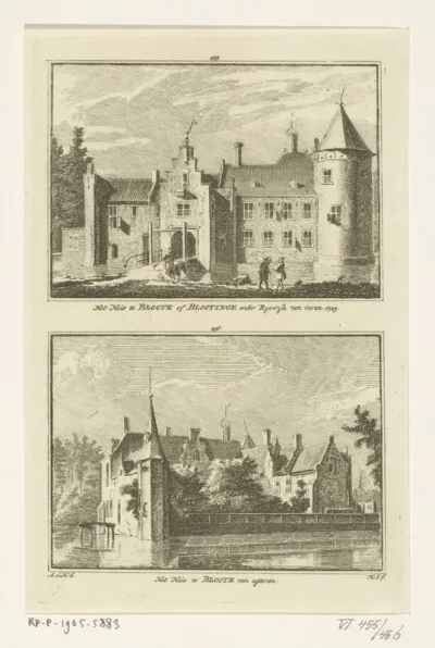 Twee gezichten op het Huis te Blotinghe, Rijswijk