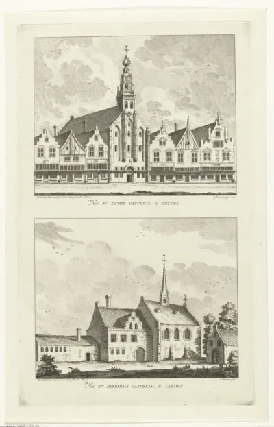 Twee gezichten op kloosters te Leiden: Jacobsgasthuis en Barbaragasthuis