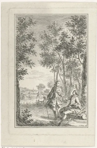 Twee heren in de natuur