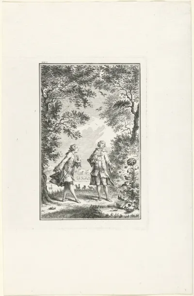 Twee heren in de natuur
