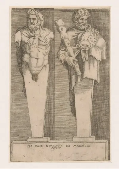 Twee hermen van Hercules