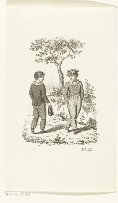 Twee jongens ontmoeten elkaar