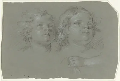 Twee kinderkopjes