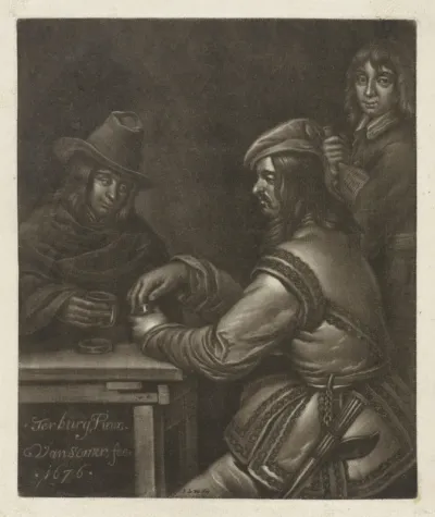 Twee mannen aan een tafel