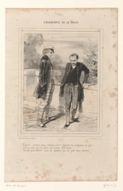 Twee mannen bij een balustrade op een terras