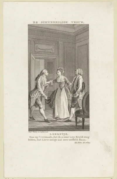 Twee mannen en een vrouw in gesprek