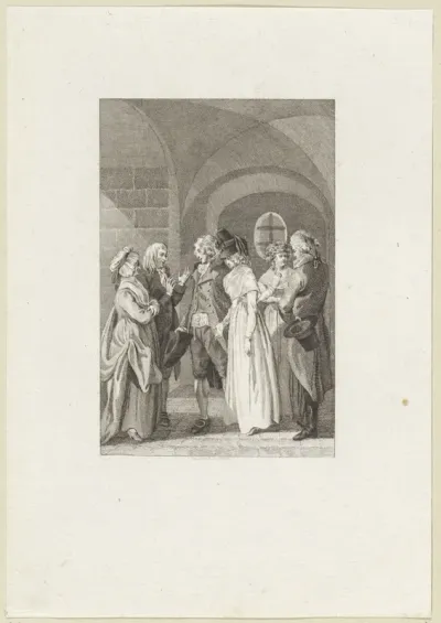 Twee mannen en twee vrouwen in gesprek